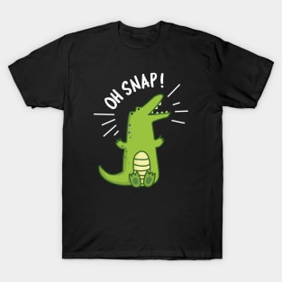 Oh Snap Cute Crocodile Pun T-Shirt